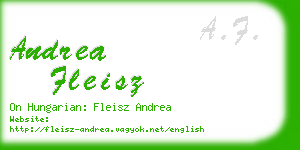 andrea fleisz business card